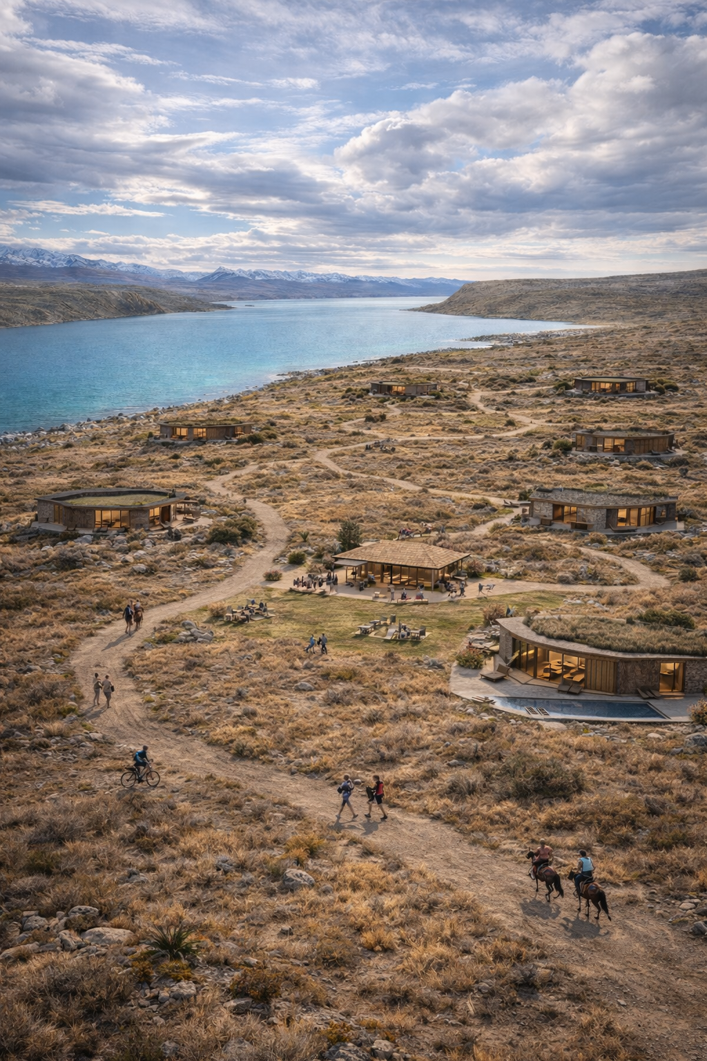 Vista aérea del proyecto Estepas